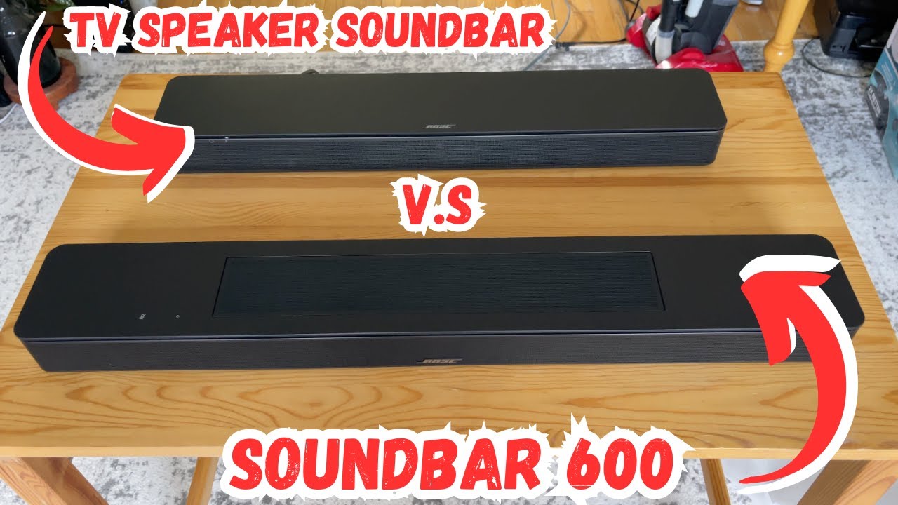 Does more MONEY = Higher Quality sound?! Comparison of Bose Smart Soundbar 600 vs Bose TV Speaker