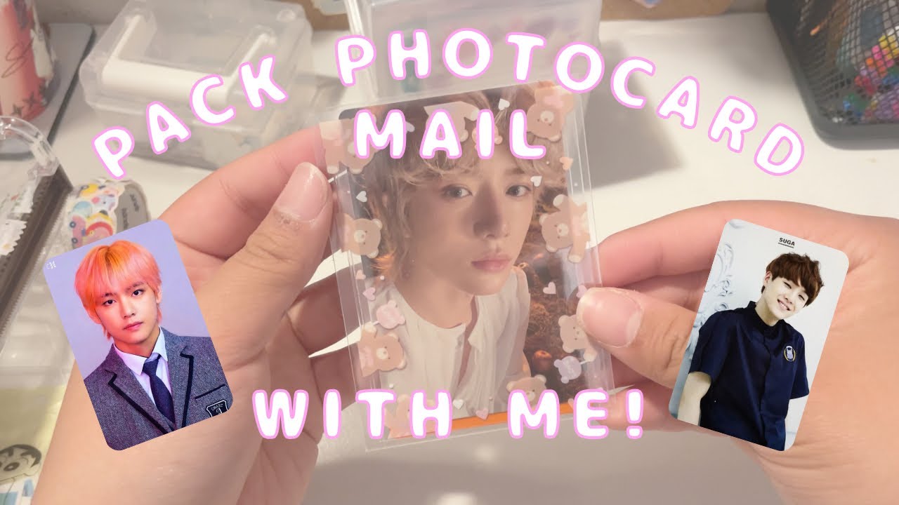 pack photocards with me while I yap about kpop! (mostly bts / txt / enhypen) part 4