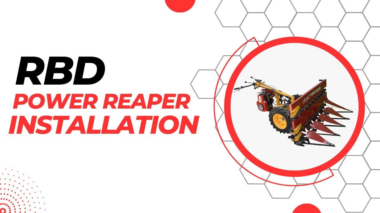 Power Reaper Installation || RBD Machine ||  पावर रीपर मशीन को कैसे जोड़े #power_reaper