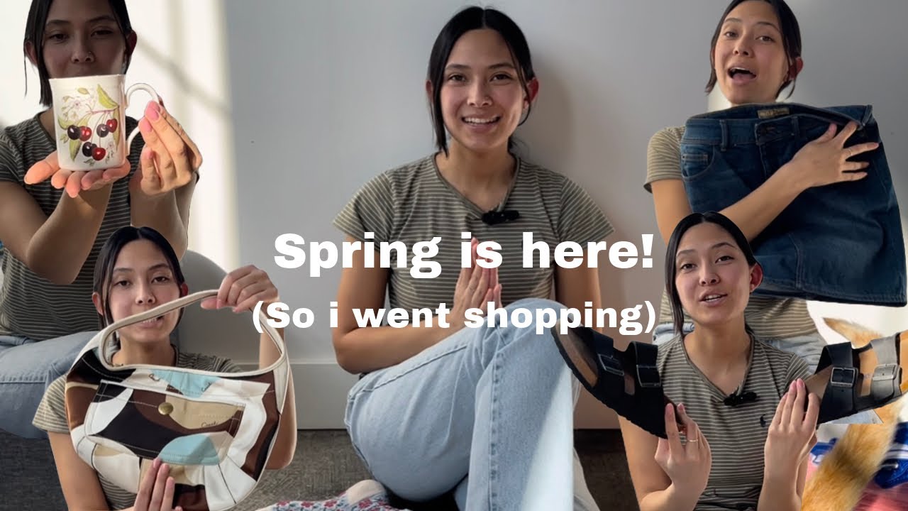 EPIC SPRING THRIFT HAUL (w/ my cat!)