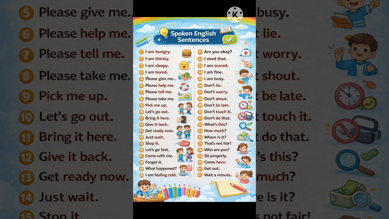 Spoken English sentence 