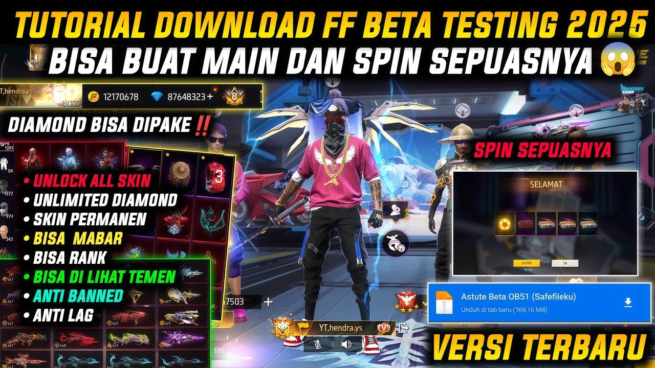 TERBARU‼️ CARA DOWNLOAD FF KIPAS ORIGINAL 2025 VIP GRATIS!! LINK MEDIAFIRE FF BETA 2025 | WORK 100%🔥