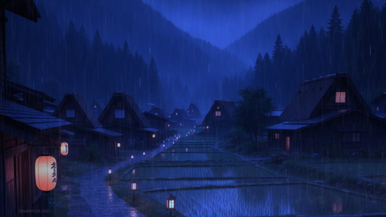 Heavy Rain Sounds for Better Sleeping – Calm Night Rain Atmosphere For Deep Sleep