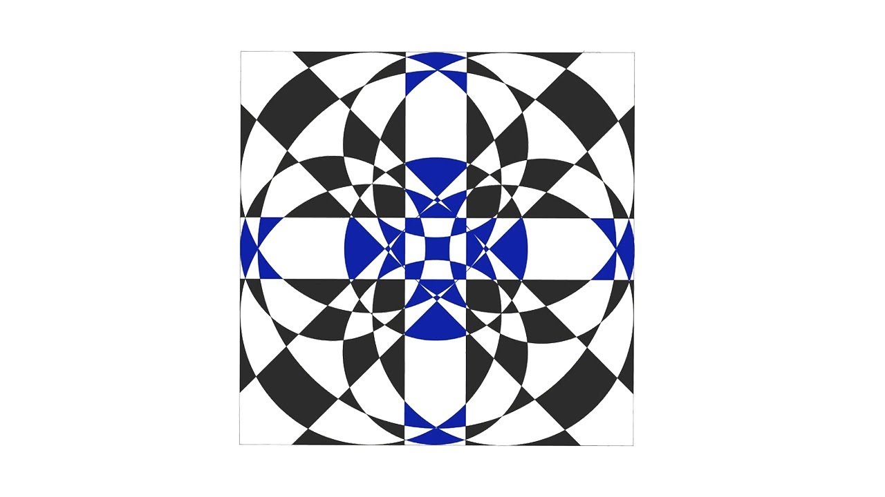CRAZY Geometric Chess Pattern! How to Draw #DreoChessPatterns #AlwaysGeoDreo