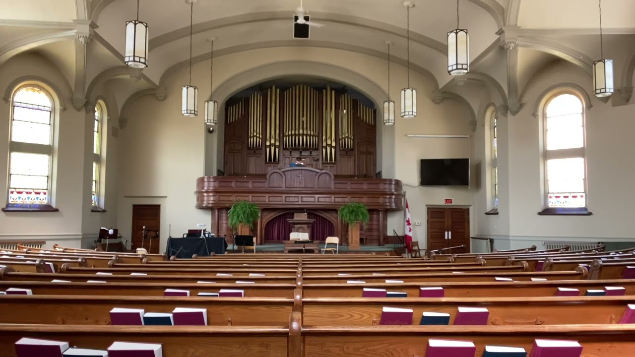 Playing the Organ at First Baptist Church