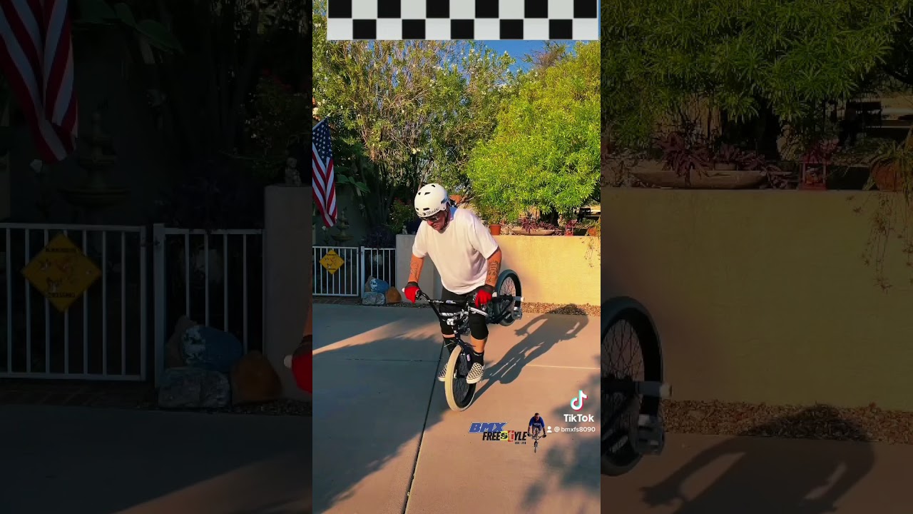 OLD SCHOOL BMX FREESTYLE FRONT HOPS. 