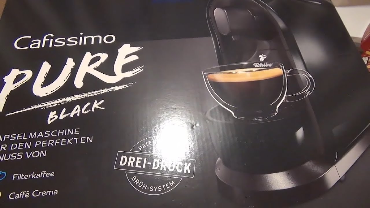 Tchibo Cafissimo PURE BLACK Unboxing + Erste Schritte