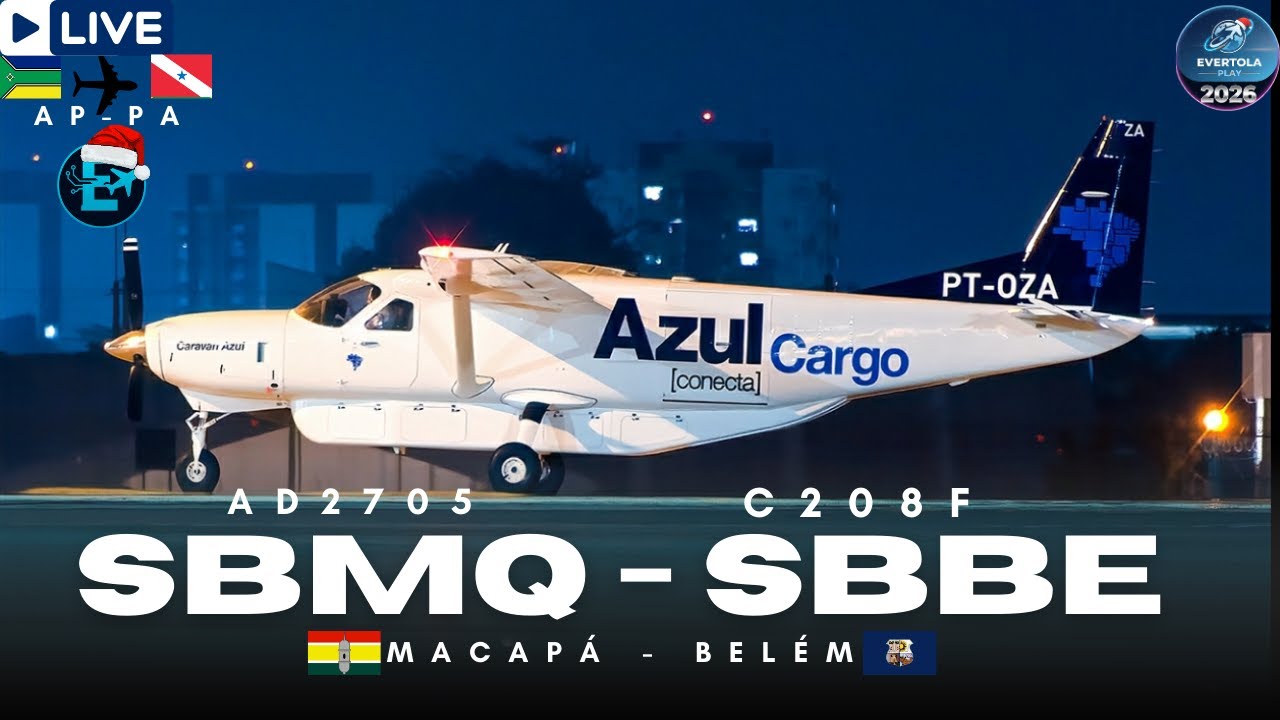 🔴 LIVE | Macapá ➝ Belém | Cessna C208 Azul Corneta Cargo ✈️ Infinite Flight