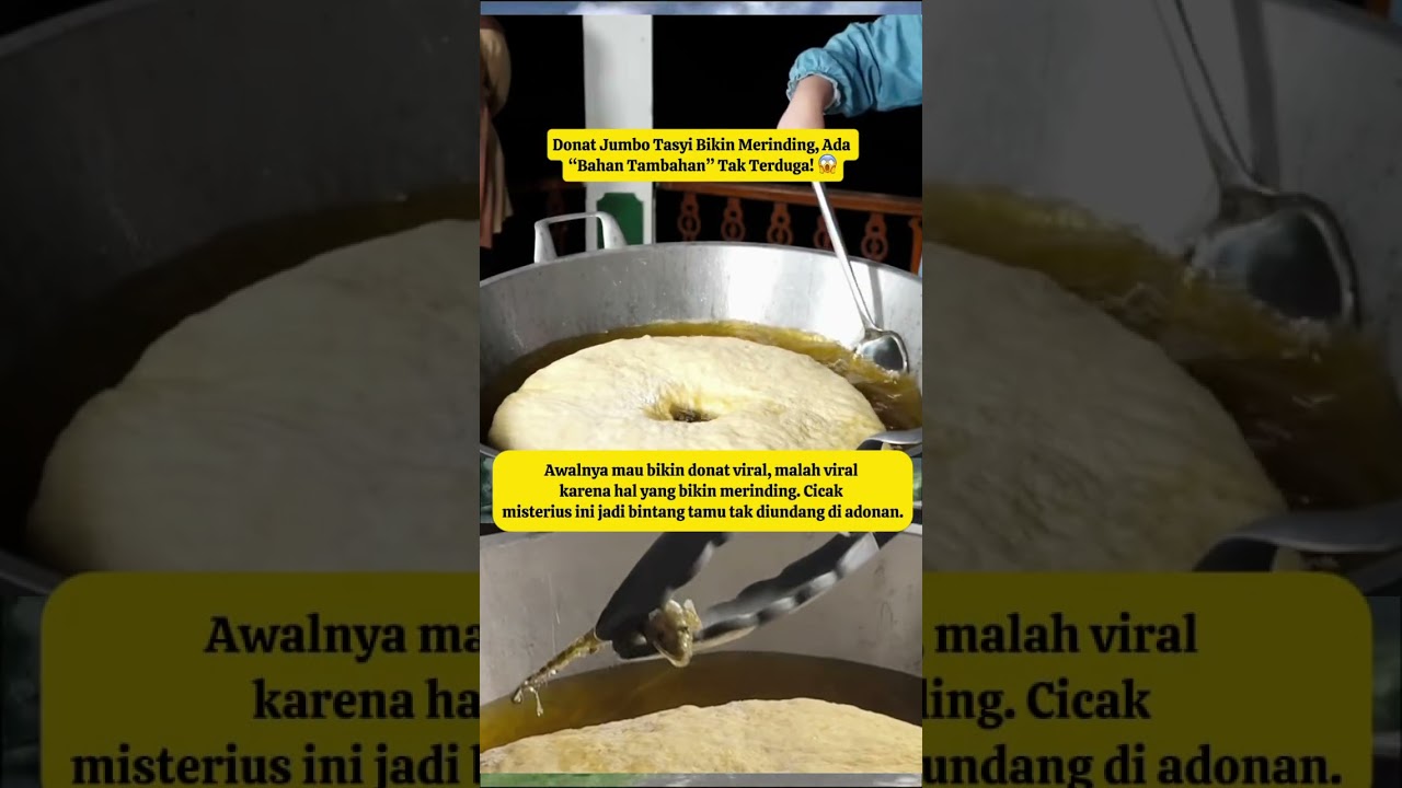 &ldquo;Donat Jumbo Toping Cicak Ala Tasyi 😱&rdquo; #viral #tasyi #donatviral #fypシ゚viral