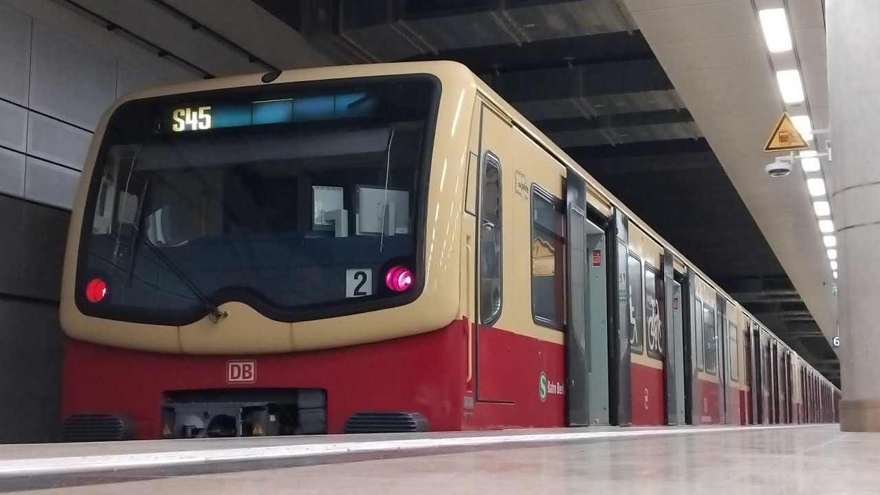 S Bahn Berlin Mitfahrt in der S45 von Waßmannsdorf bis Schönefeld in der Baureihe 481 295-4 
