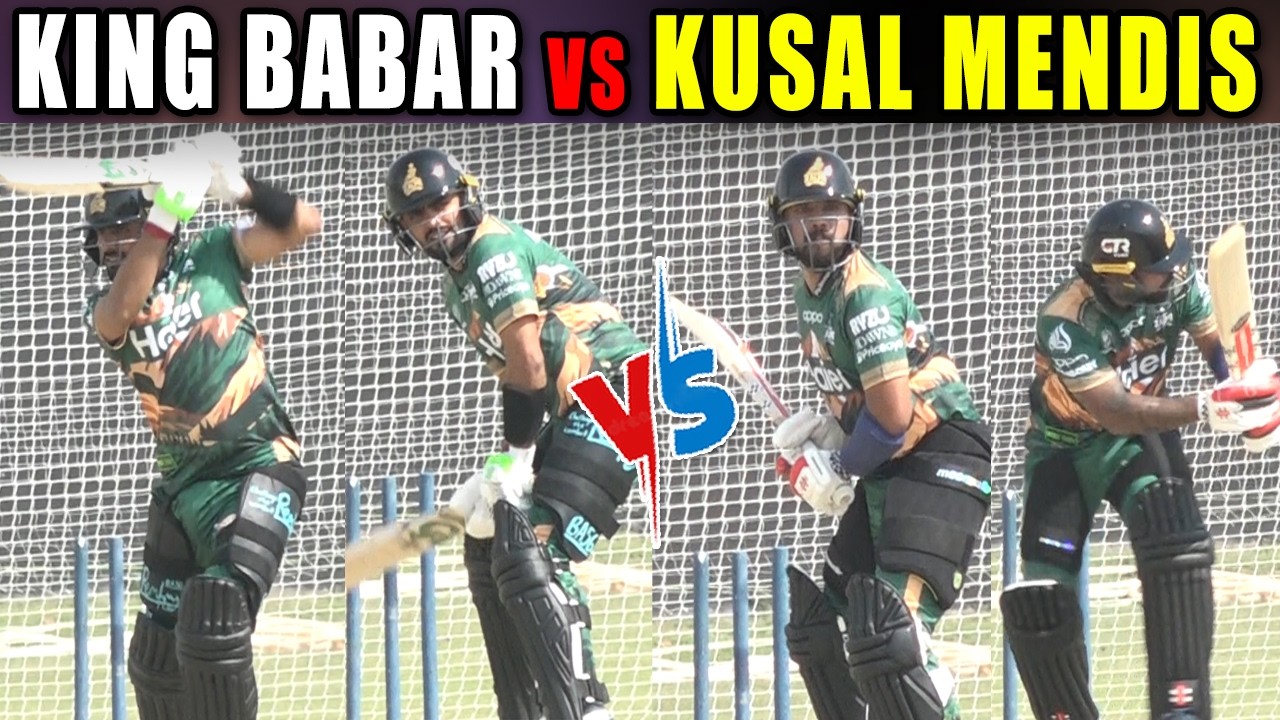 Babar Azam 1st batting for PSL11, Kusal Mendis in nets, Ali Raza & Khurram Shehzad in action