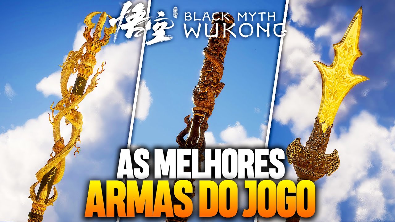 As 7 MELHORES ARMAS de BLACK MYTH WUKONG! Que deixam o JOGO MAIS FÁCIL e VOCÊ NÃO PODE PERDER!