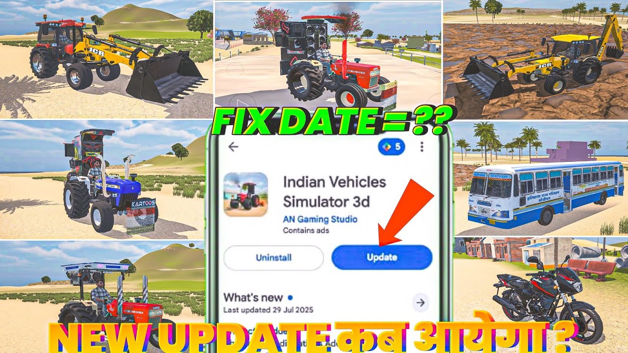 🤩 New Update kab aayega 🥰 Indian vehicles simulator 3d new update😍 New bj, Sailenser, Bumfer add ⚒️