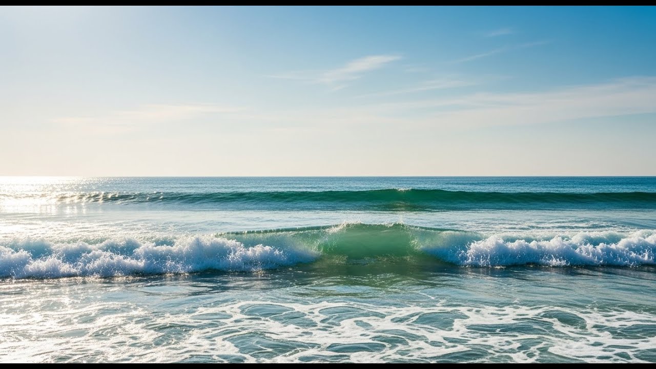 青い海の癒し 🌊 Ocean Waves for Stress Relief | Stress Relief Ocean Ambience