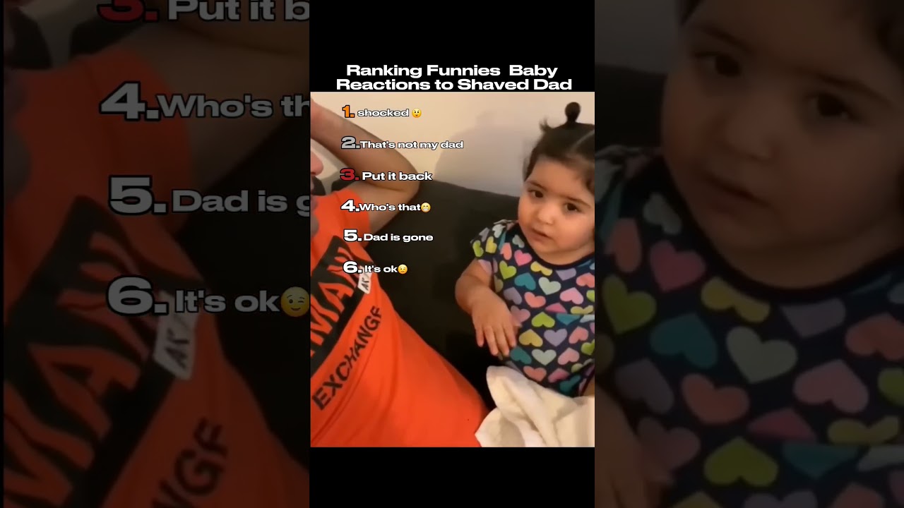Ranking Funniest Baby Reactions to Shaved Dad 😂😂😂