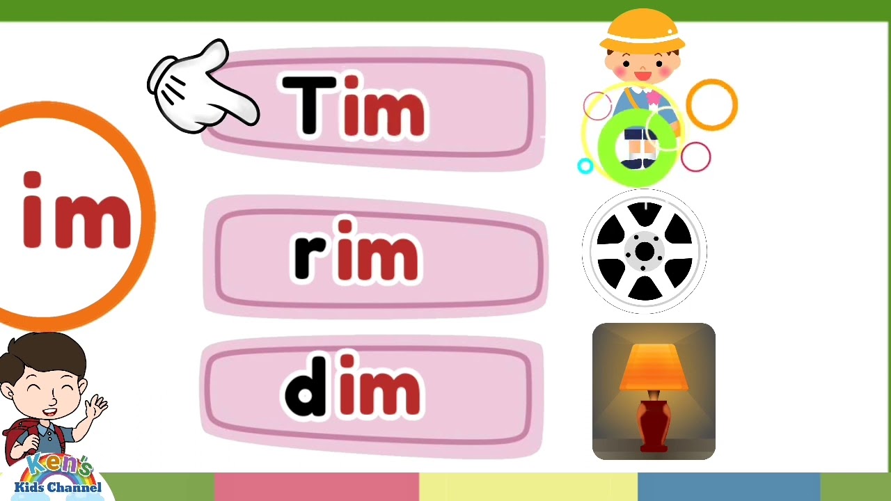 CVC Words | -im Word Family | Learn to Read | Reading Phonics for Kids | Kindergarten and Grade 1