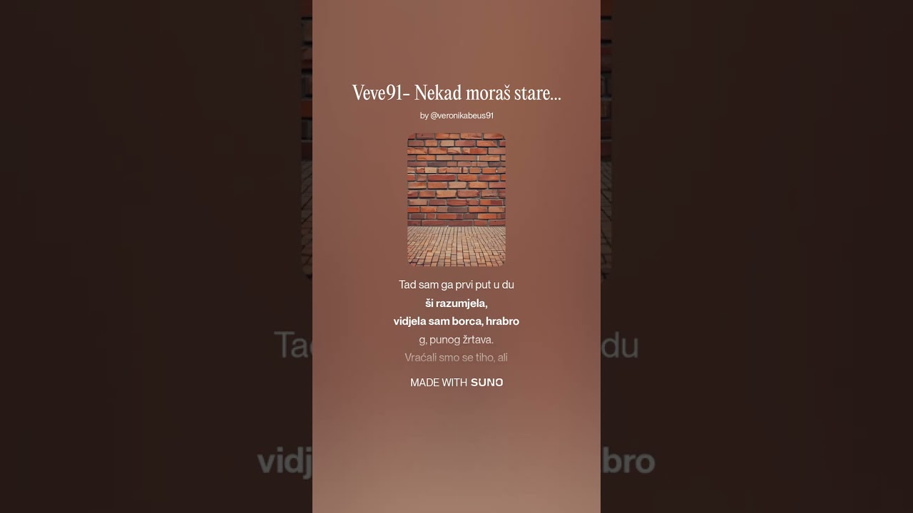 Veve91- Nekad moraš stare navike napustiti