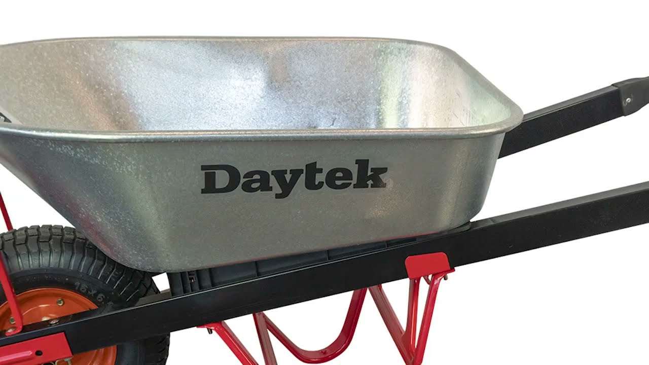 Daytek Contractor Galvanised Steel Wheelbarrow 100L