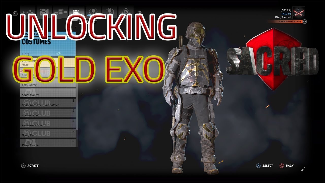 Unlocking the Gold Exo Suit on Ghost Mode!