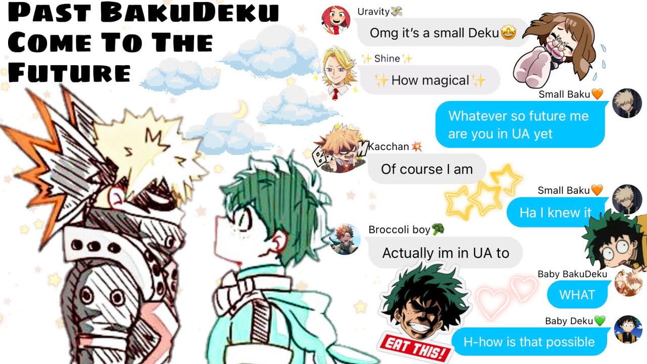 Past BakuDeku Come To The Future | BkDk | BakuDeku Texting Story | MHA Texting Story | MHA React |