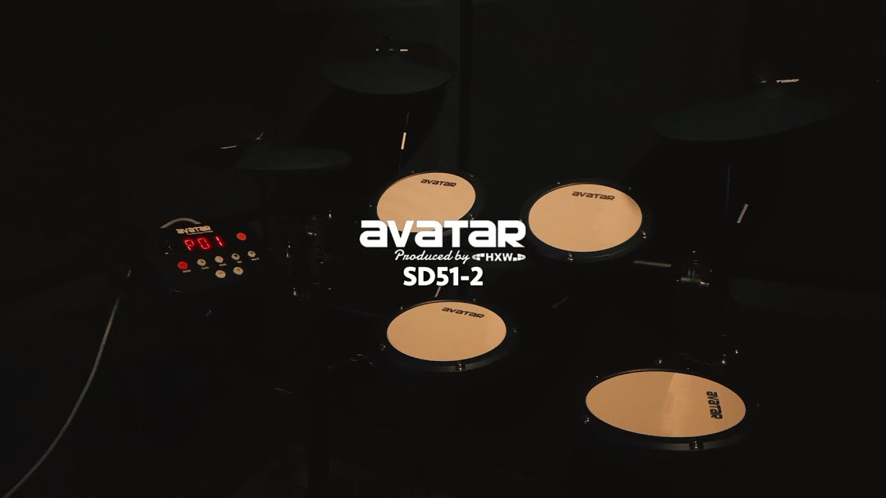Avatar Eletronic Drum set SD51-2 review and drummer solo play/preset drum kits/sounds demonstration