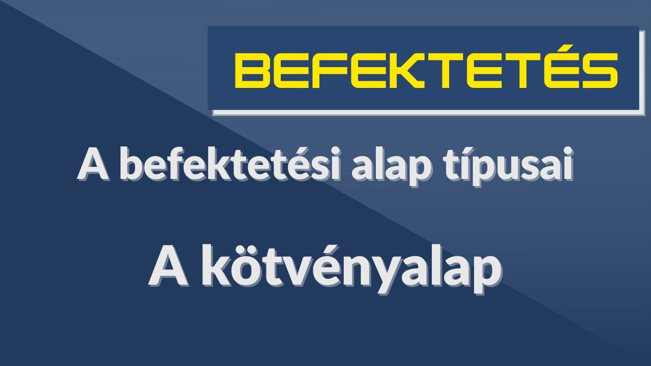 A kötvényalap