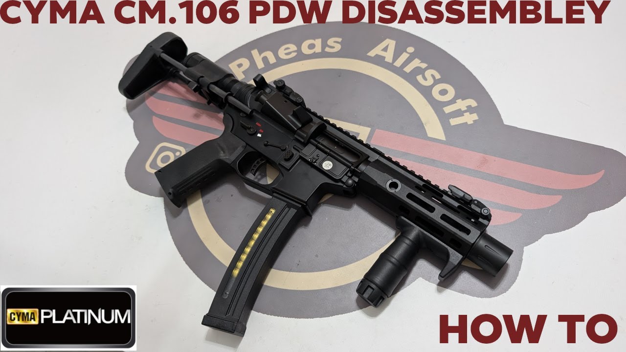 [HOW TO] CYMA PLATINUM CM.106 AR-9 PDW - Disassembly for repairs and maintenance