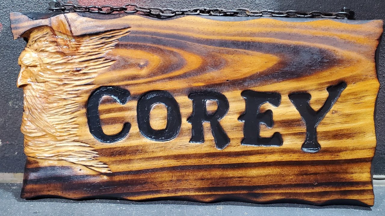 Easy steps to begginer carving a wood sign with a dremel