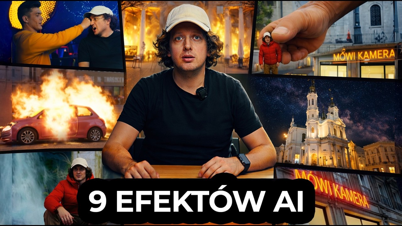 Kiedyś miesiące pracy. Dziś 2 minuty z AI. 9 EFEKTÓW WIDEO AI #AI #sztucznainteligencja