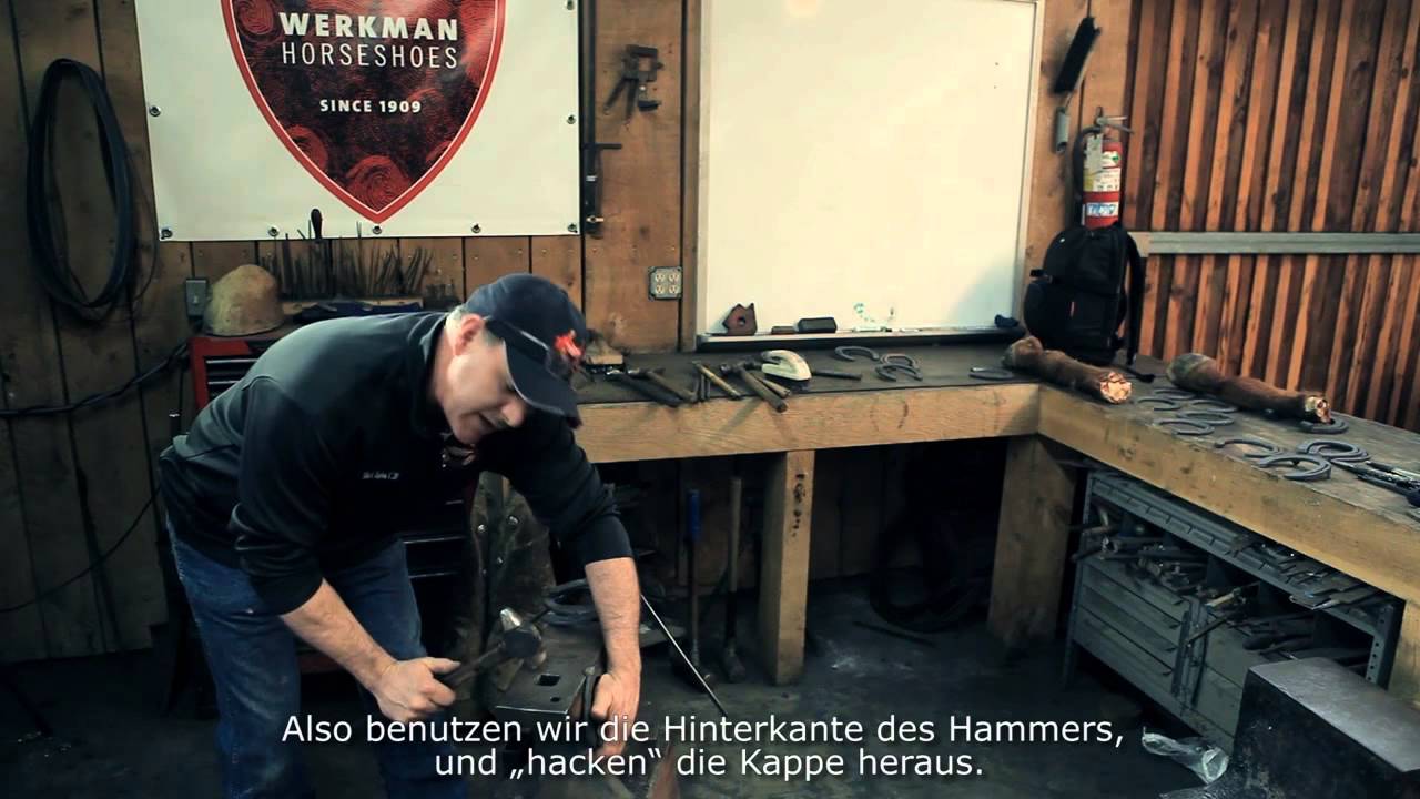 Werkman Hoofcare - Horseshoe Modification - Toe Clip - Mitch Taylor - German Subtitled