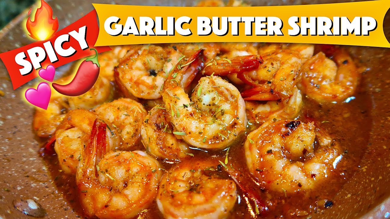 SUPER EASY CHILI GARLIC BUTTER SHRIMP | HungreeCatt Cooks