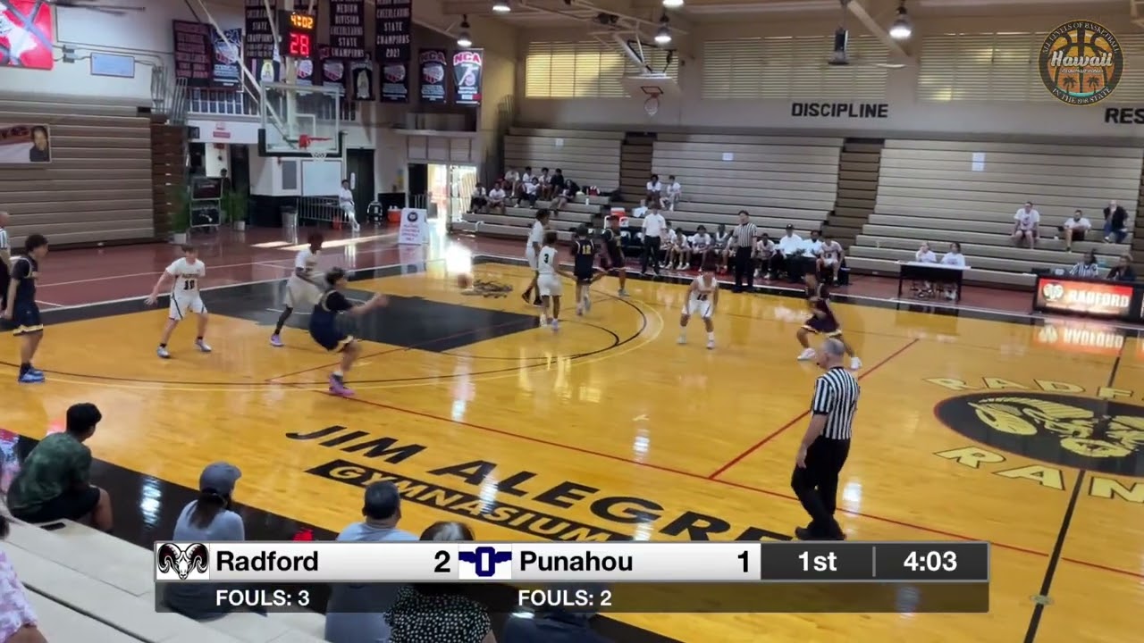 Radford vs Punahou, JV Boys Basketball, 11-23-24