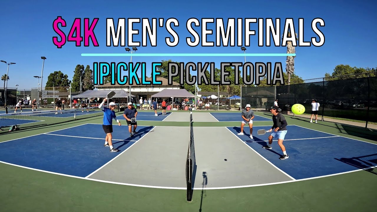 $4K Men's Open Semis Alex(6.1)/Andre(5.6) vs Derek(5.8)/Dan (5.6) Pickletopia