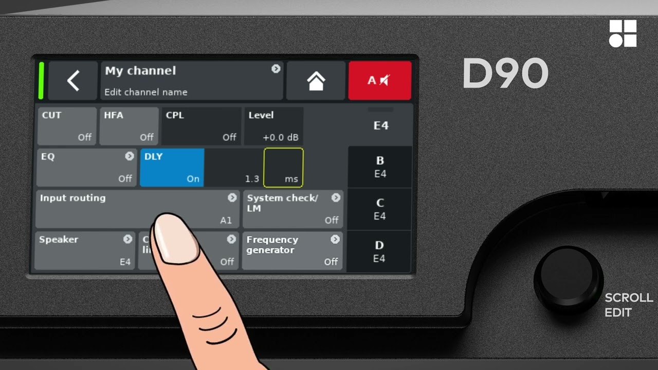 Учебное пособие по усилителям D90, D40, D25. Настройка каналов | d&b audiotechnik