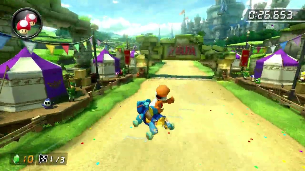 Hyrule Circuit [200cc] - 1:19.631 - aW JenZua (Mario Kart 8 Deluxe World Record)