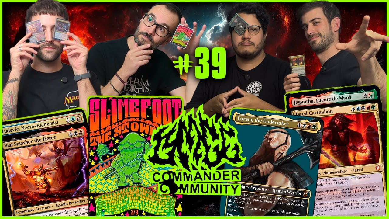 Nuestros decks FAVORITOS con Jair Dominguez | Vial Smasher vs Slimefoot vs Jared Carthalion vs Coram