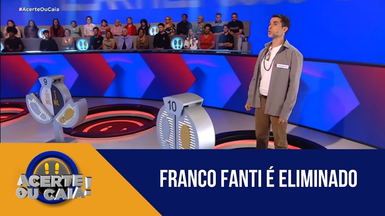 “É o tipo que sabe cair, que cai com a mão no queixo”, ironiza Tom após Franco Fanti ser eliminado.
