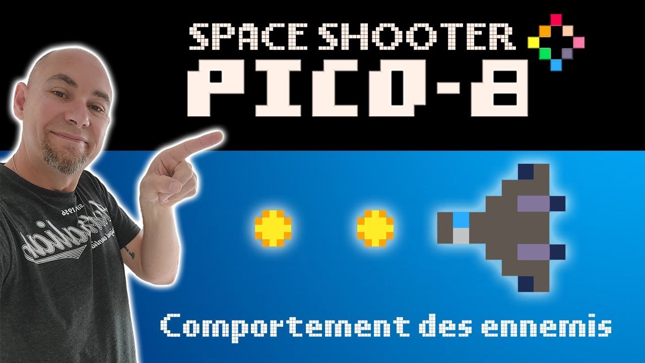 23. Comportement des ennemis partie 3 - Space shooter PICO-8