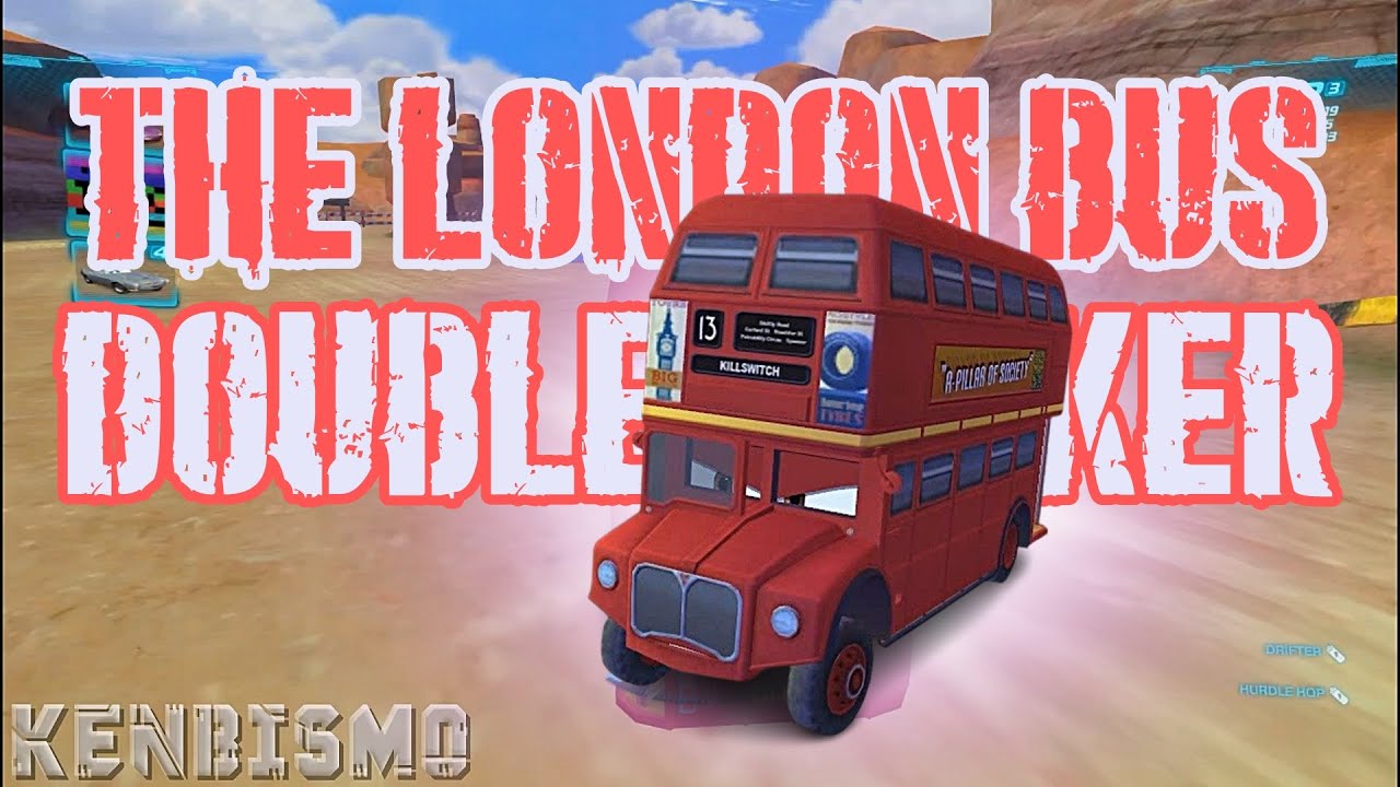 The London Double Decker Bus - Battle Race - Canyon Run - Cars 2 The Video Game Mod