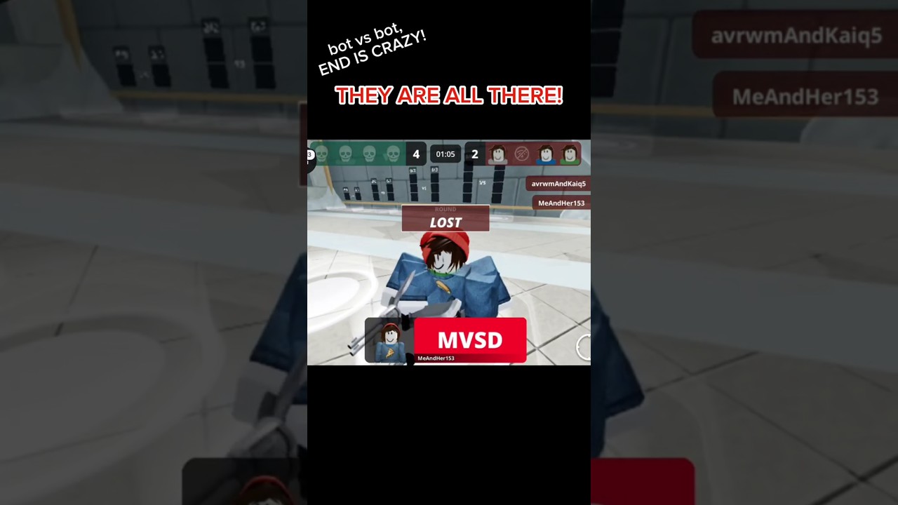 BOTS VS BOTS! | Roblox Murderers vs sheriffs duels #roblox #mvsd