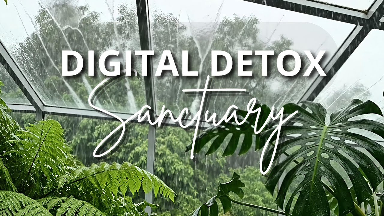 🌧️🌿Heavy Rain Sounds for Studying, Sleeping and ADHD Relief / Digital Detox Sanctuary 