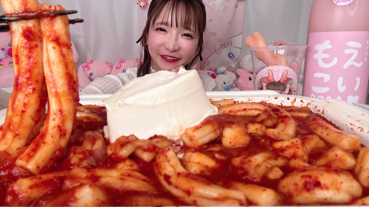 【大食い】クリームロゼ極太春雨ブンモジャ【もえあず】