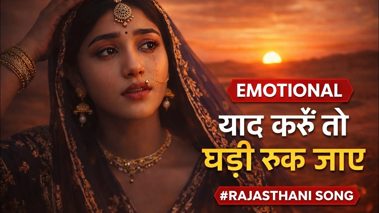 याद करूं तो घड़ी रुक जाए |😔💔 🎧 Heart Touching Rajasthani Song | Emotional Sad Song | Slowed + Reverb