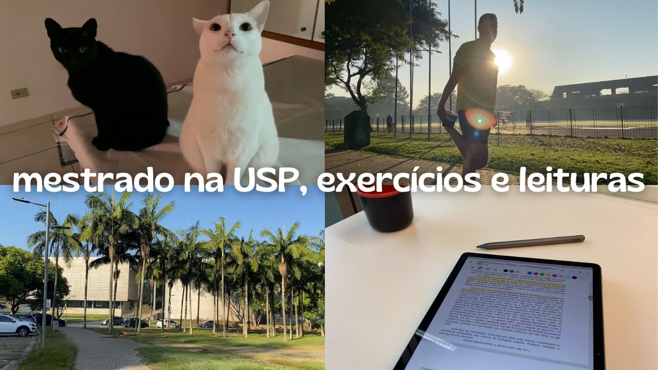 VLOG 1 I minha rotina de mestrado na USP, exerc&iacute;cios e leituras  📚