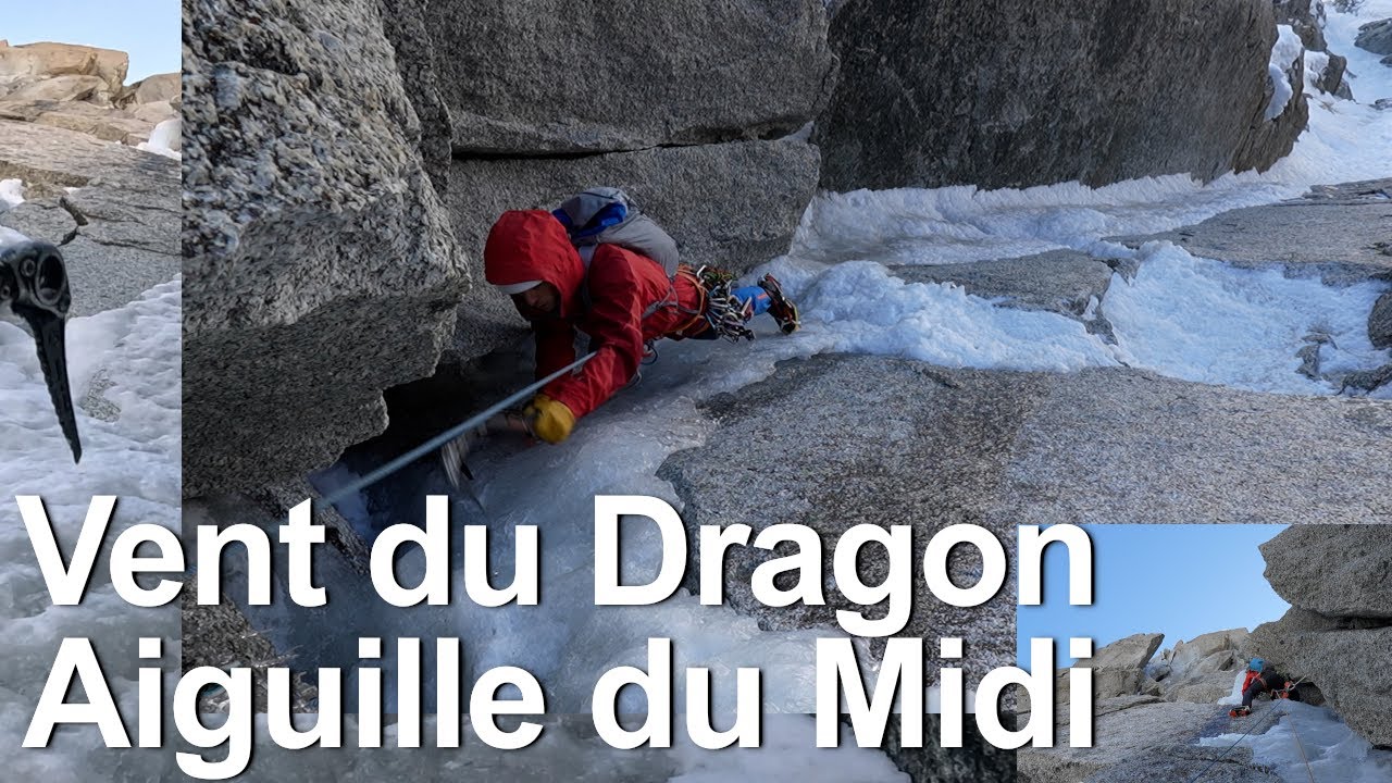 Goulotte Vent du Dragon Aiguille du Midi Chamonix-Mont-Blanc montagne alpinisme mixte