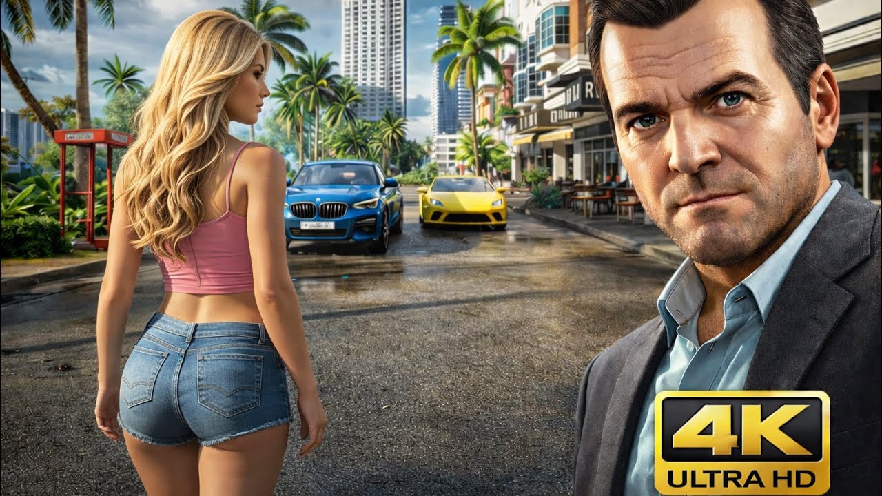 GTA 5 Michael Last Ride 💔 | High Speed Car Race ➜ Airport Attack | 4K Ultra HD | GTA 6 Vibes