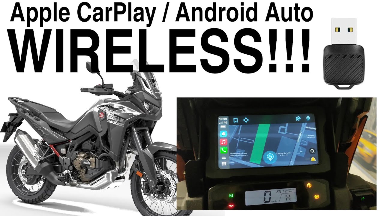 Soluzione Wireless DEFINITIVA Apple CarPlay e Android Auto su Honda Africa Twin con TFT