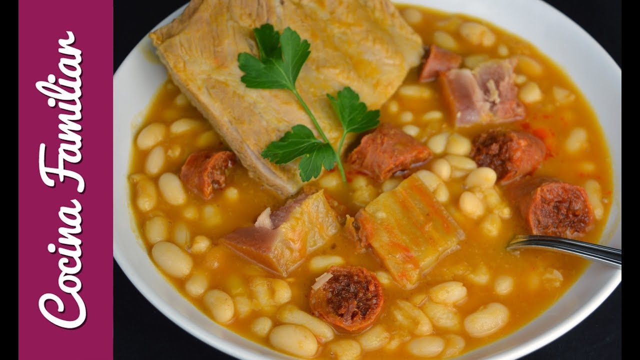 Como hacer ALUBIAS BLANCAS a la riojana con chorizo y panceta