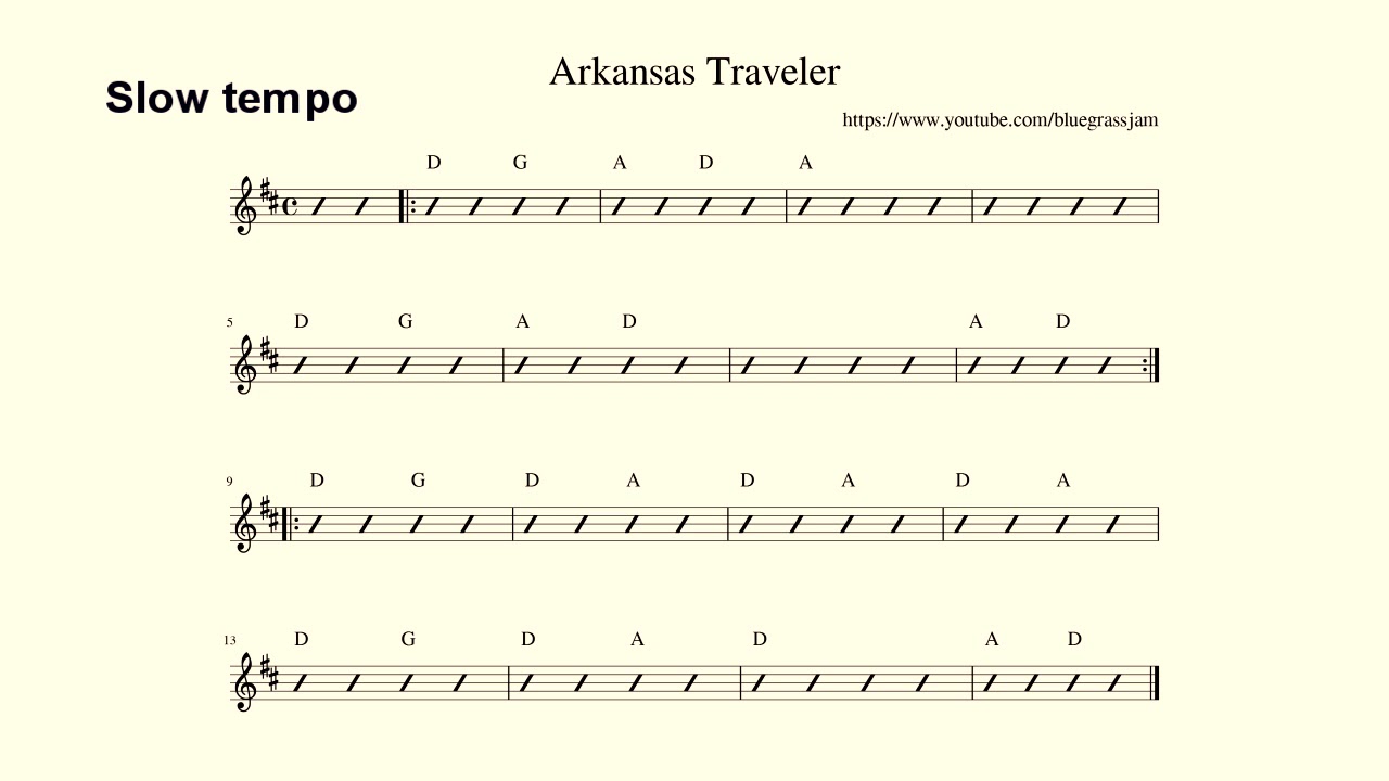 Arkansas Traveler Slow Tempo