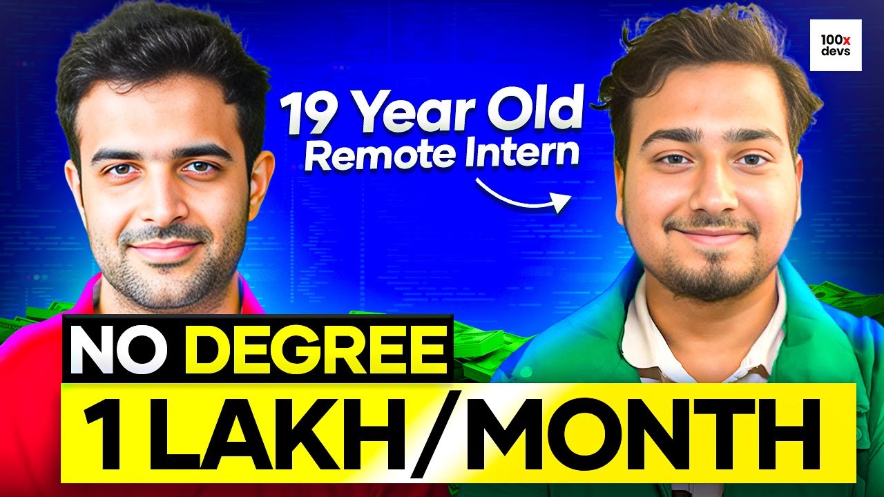 19-year-old got a U.S. remote job.